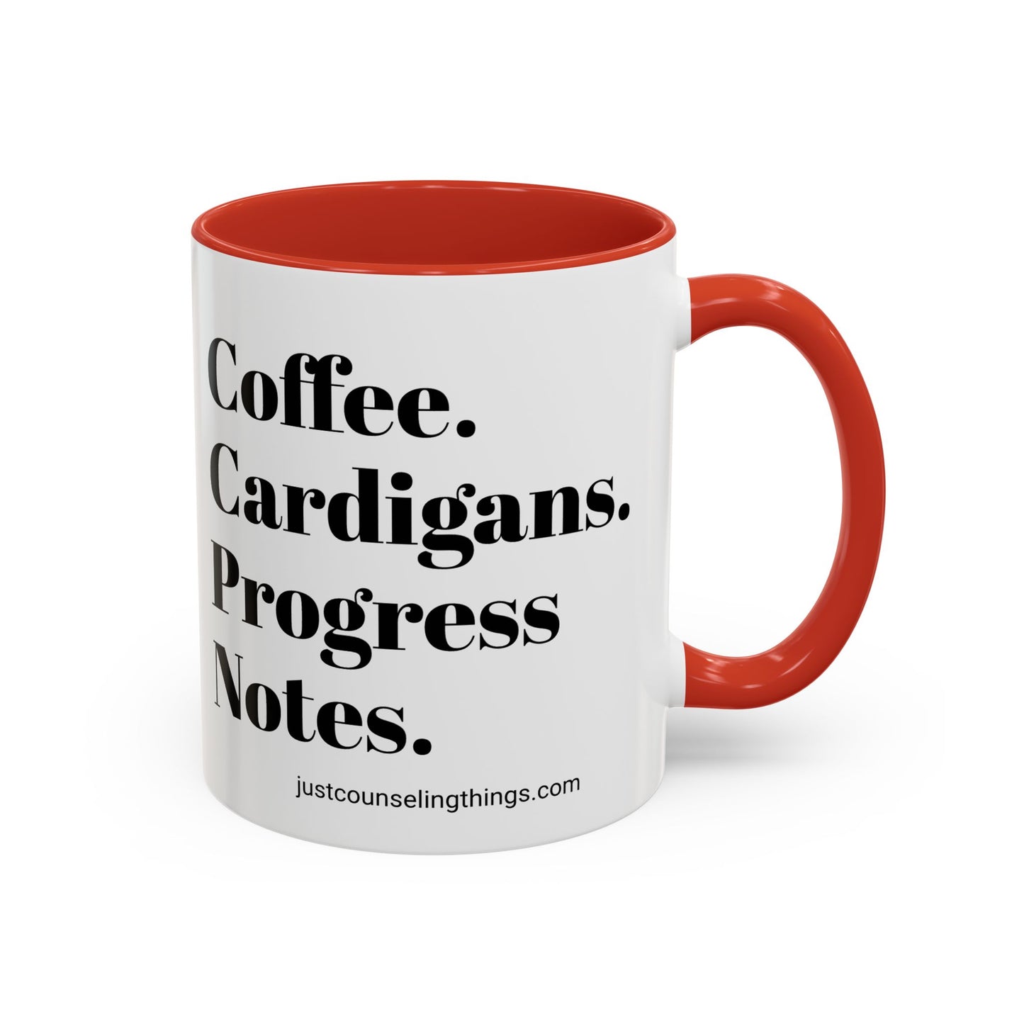 Coffee Cardigans Progress Notes Mug