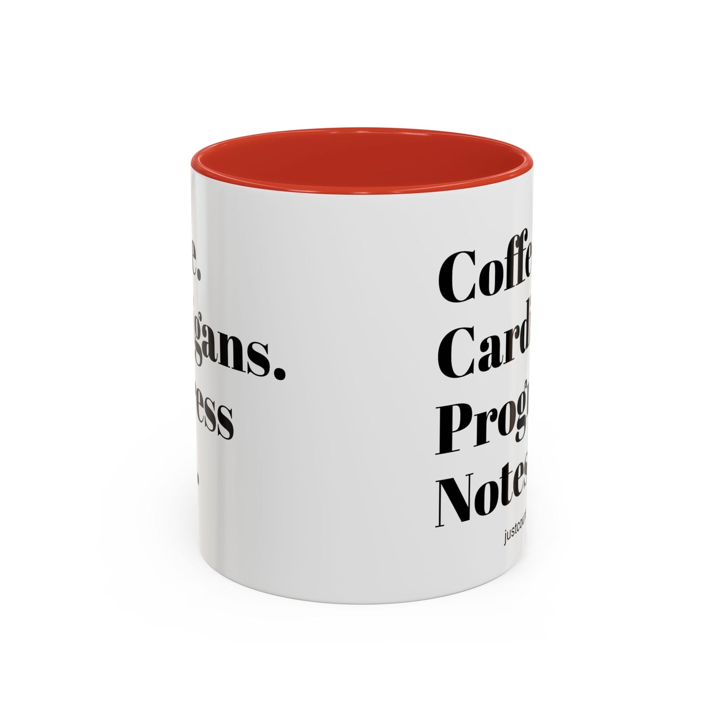 Coffee Cardigans Progress Notes Mug