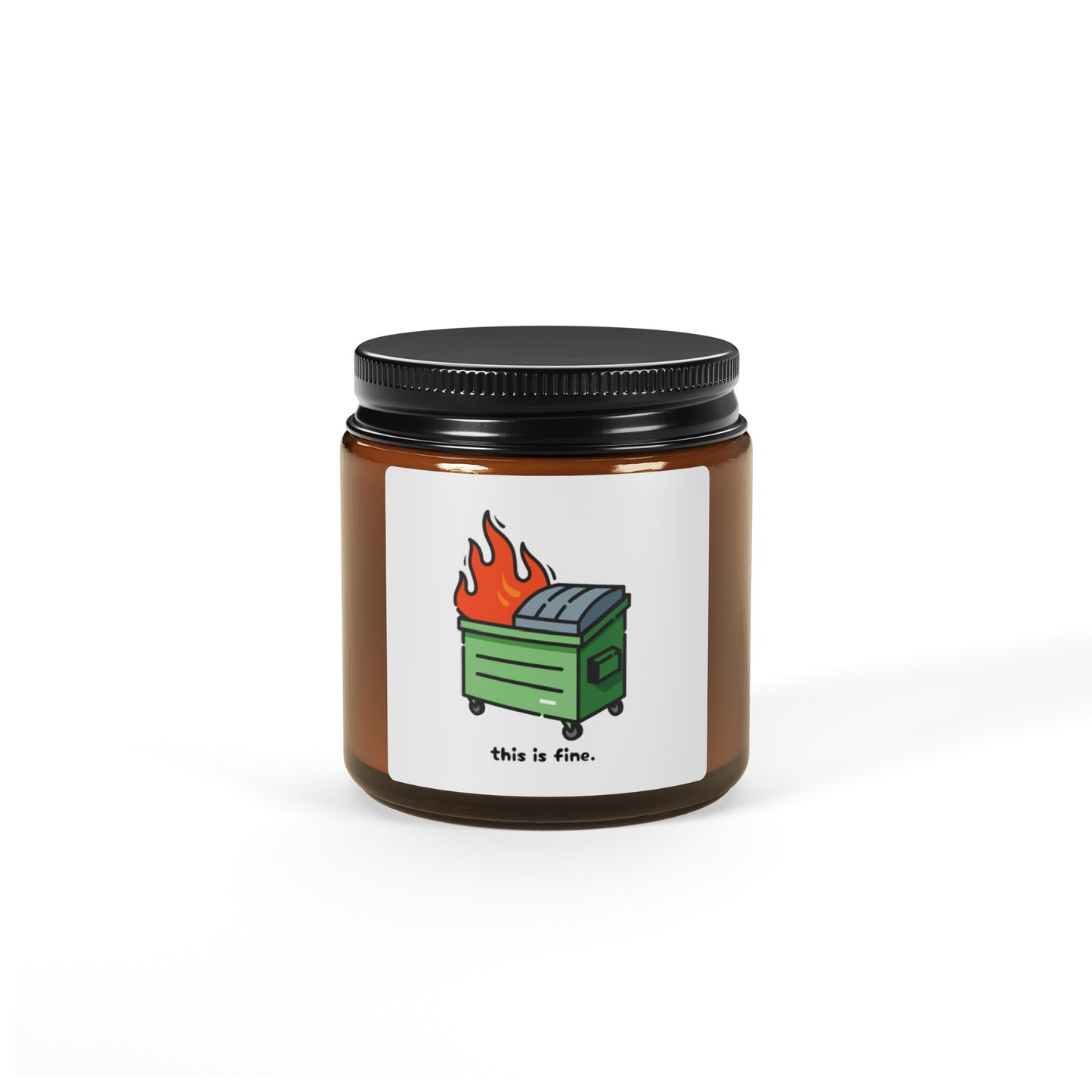 Scented Soy Candle (Multi-Size, Amber Jar)