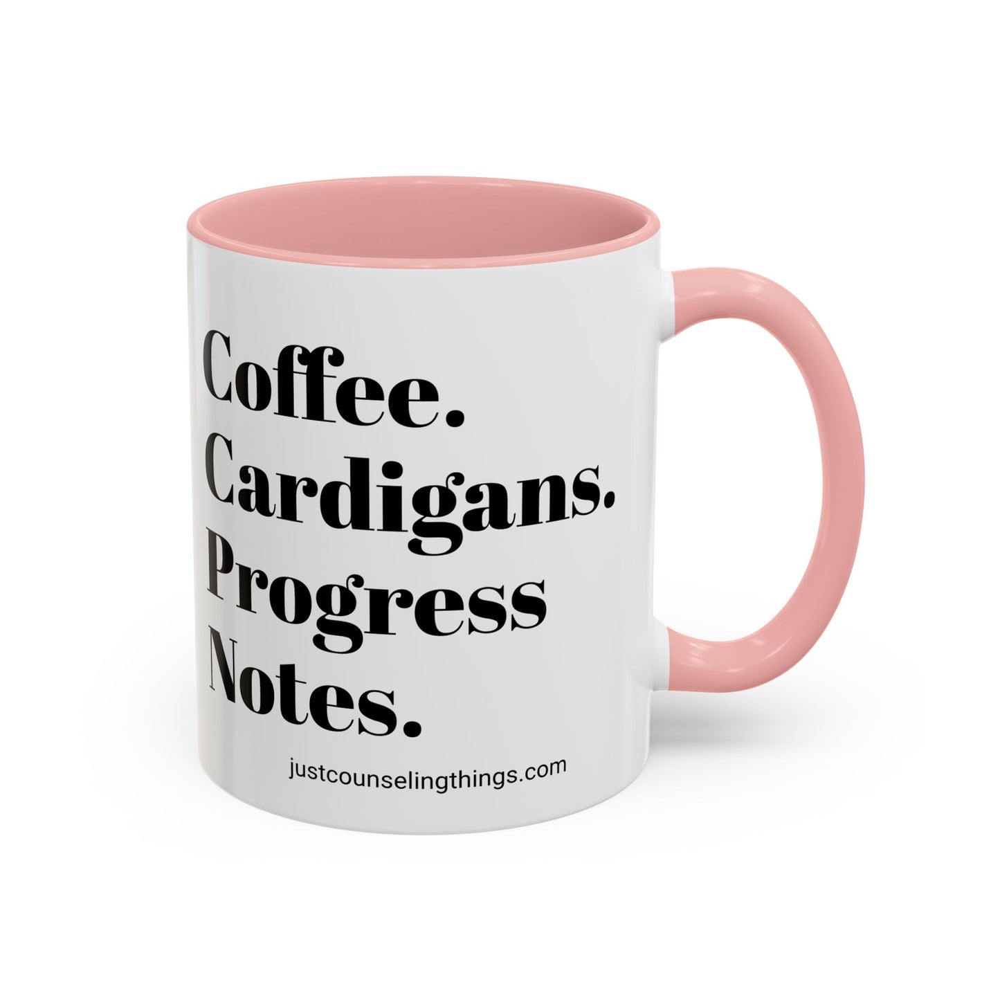 Coffee Cardigans Progress Notes Mug