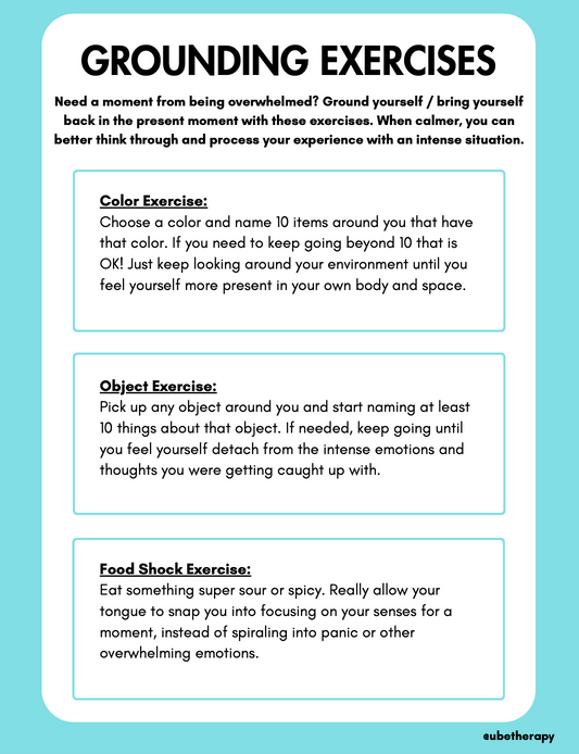 Grounding Exercises Handout