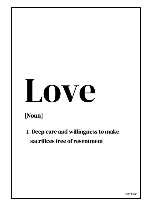 Love Quote Poster